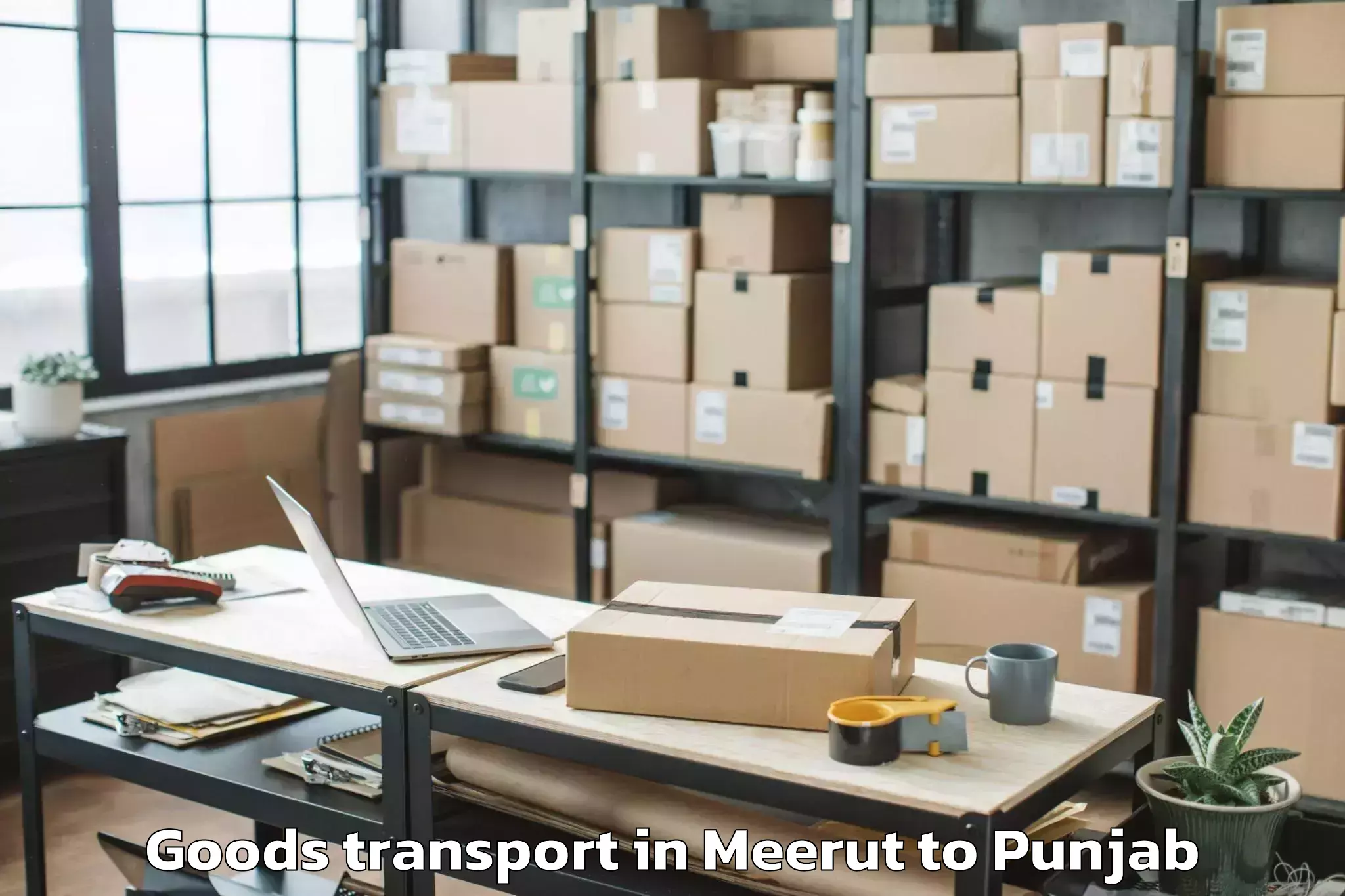 Affordable Meerut to Banga Goods Transport